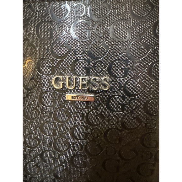 Guess Large Tote Shoulder Bag Black‎ - Picture 2 of 12